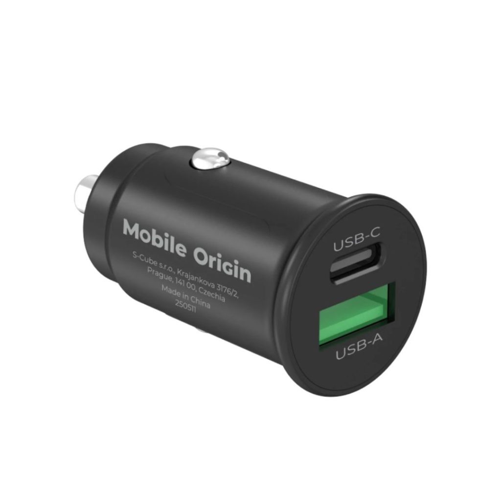 Mobile Origin 30W Super Car Charger CA19 - USB-C, USB-A Black - Image 2