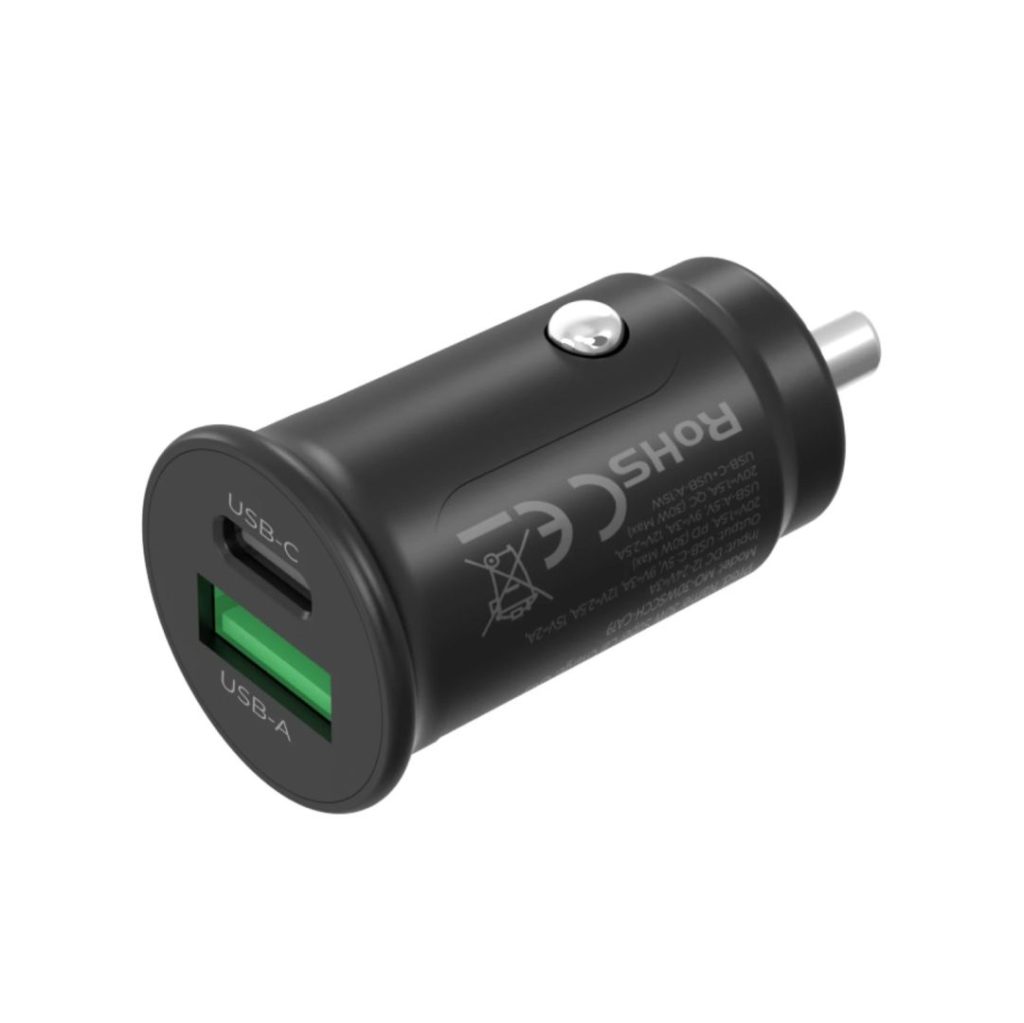 Mobile Origin 30W Super Car Charger CA19 - USB-C, USB-A Black - Image 3