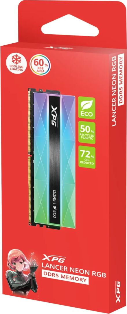 A-Data 16GB DDR5 6400MHz Lancer Neon RGB - Image 4