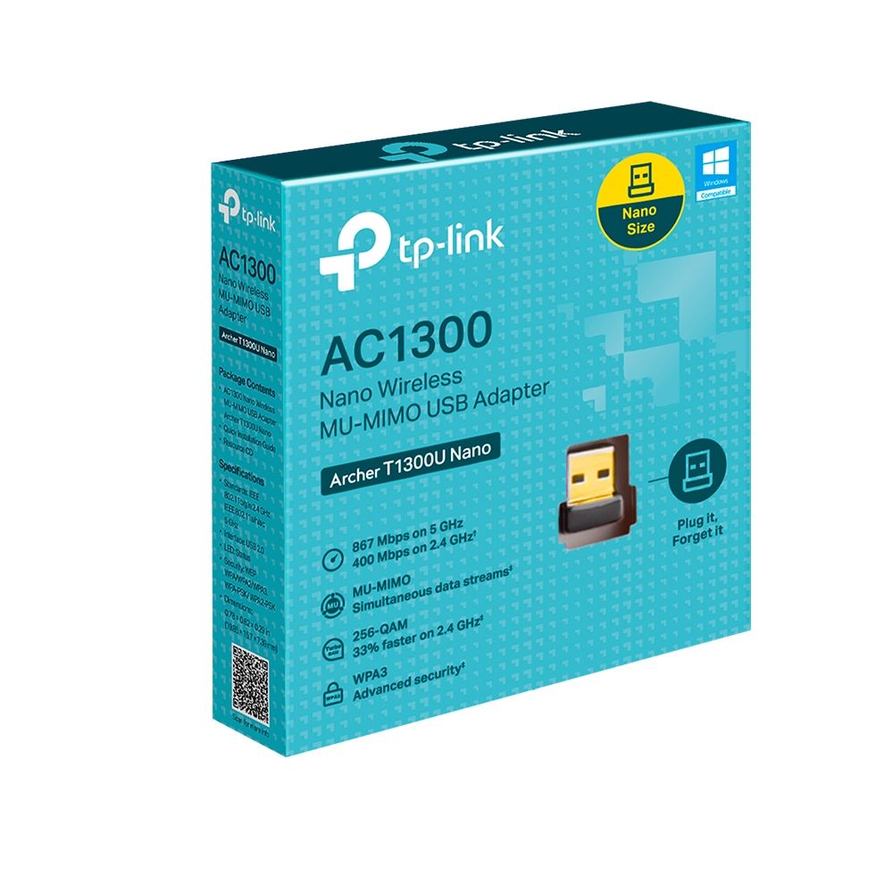 TP-Link Archer T1300U Nano AC1300 Nano Wireless MU-MIMO USB Adapter - Image 2