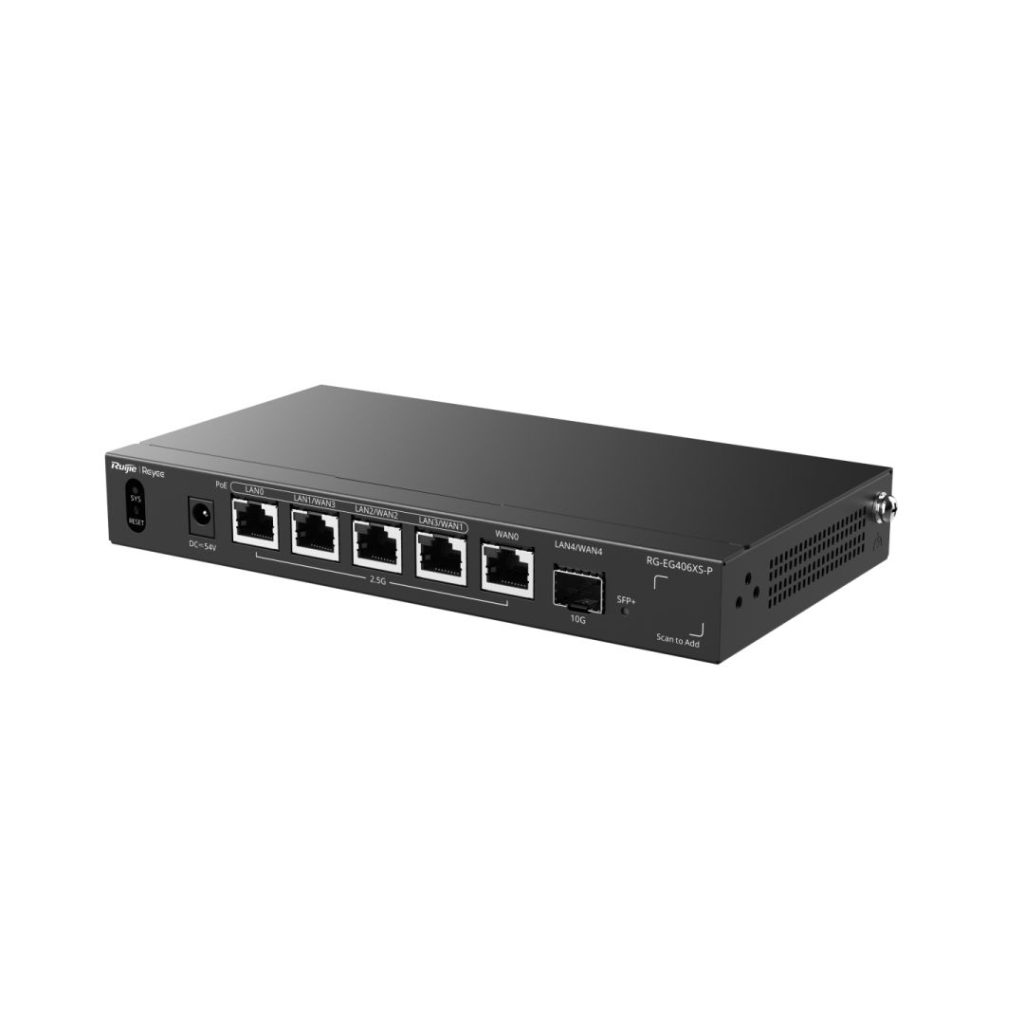 Reyee RG-EG406XS-P 5-Port (4 PoE/PoE+) 2.5G Cloud Managed Router - Image 3