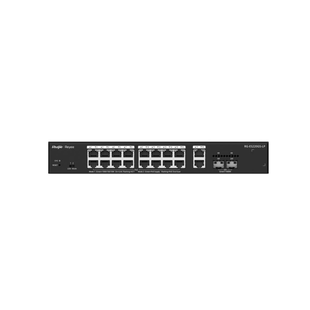 Reyee RG-ES220GS-LP 20-Port Gigabit Smart Cloud Managed PoE Switch - Image 4