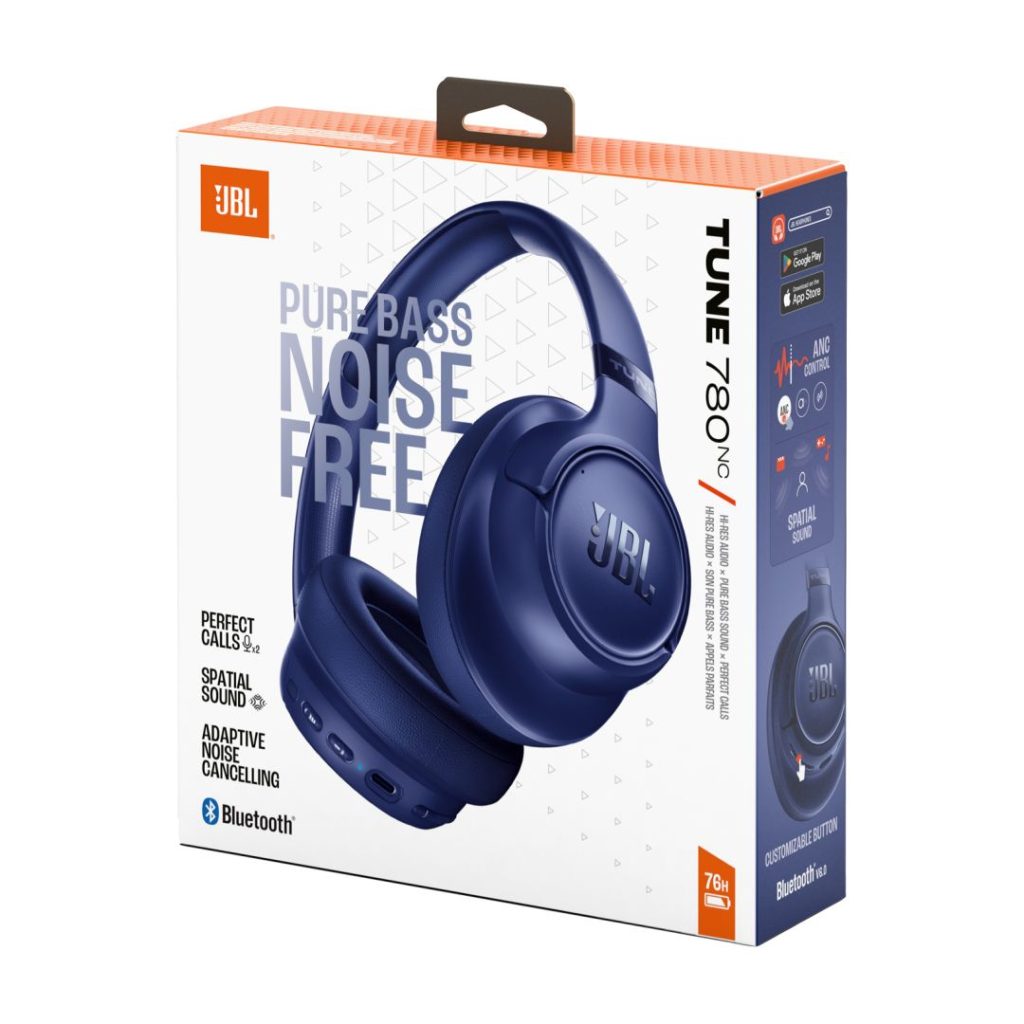 JBL Tune 780NC Bluetooth Headset Blue - Image 10
