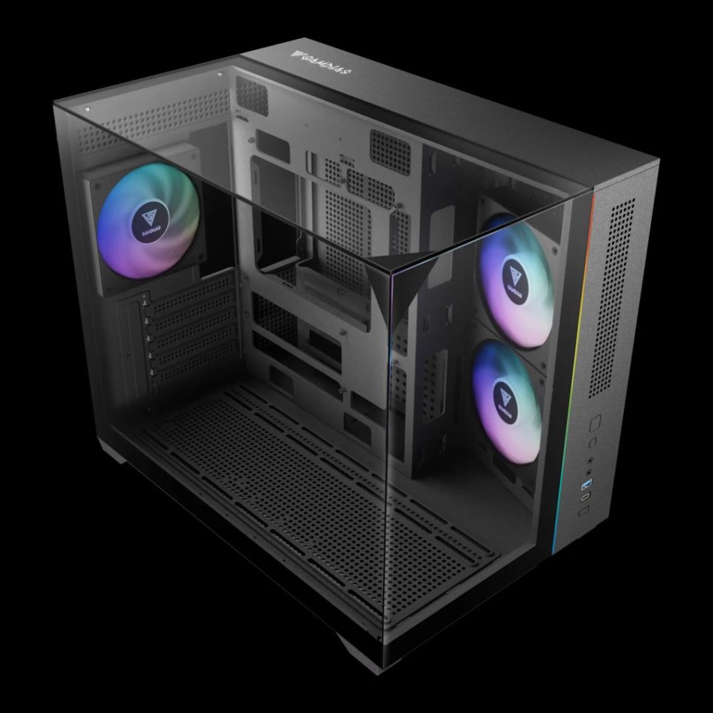 Gamdias Atlas M3M Tempered Glass Black - Image 3