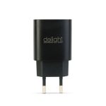 Delight USB Type-C + USB A PD20W Fast charger Black - Image 2