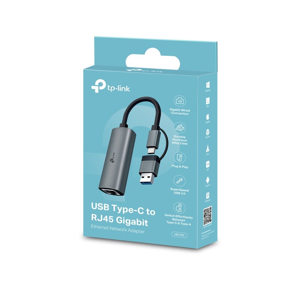 TP-Link UE310C USB Type-C to RJ45 Gigabit Ethernet Network Adapter - Image 4