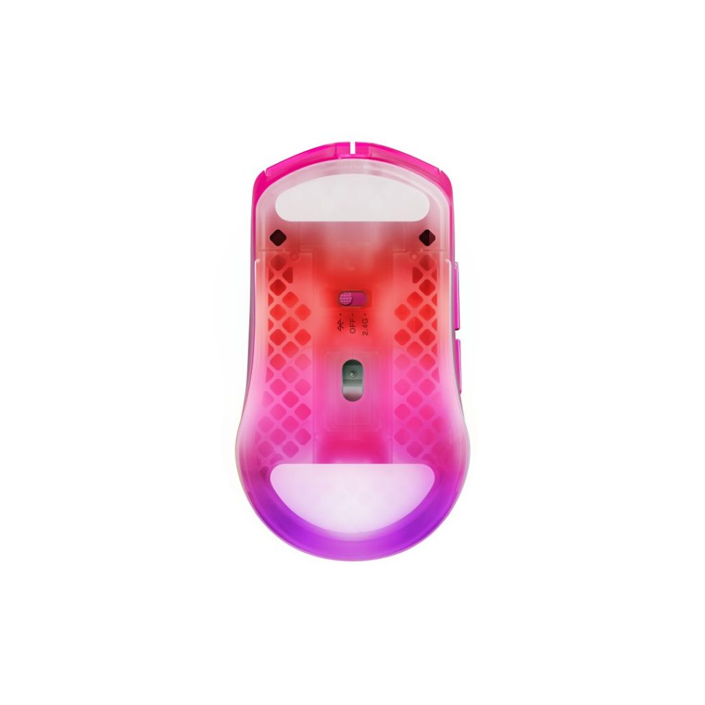 Steelseries Aerox 3 Gaming Wireless Bluetooth Gen 2 Mouse Magenta Haze - Image 3