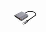 Gembird A-CM-COMBO3-05 USB Type-C 3-in-1 Multi-Port Adapter Space Grey - Image 3