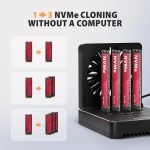 AXAGON ADSA-M2C44 USB4 docking station for 4x M.2 NVMe SSDs with disk cloning function without a PC - Image 5