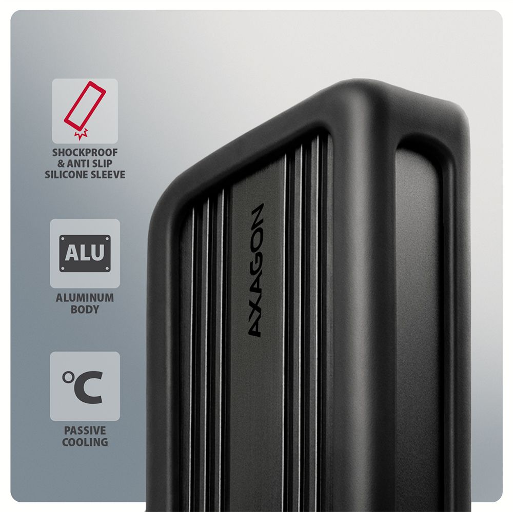 AXAGON EEM2-40G USB-C 40Gbps external enclosure for M.2 NVMe SSD - Image 8