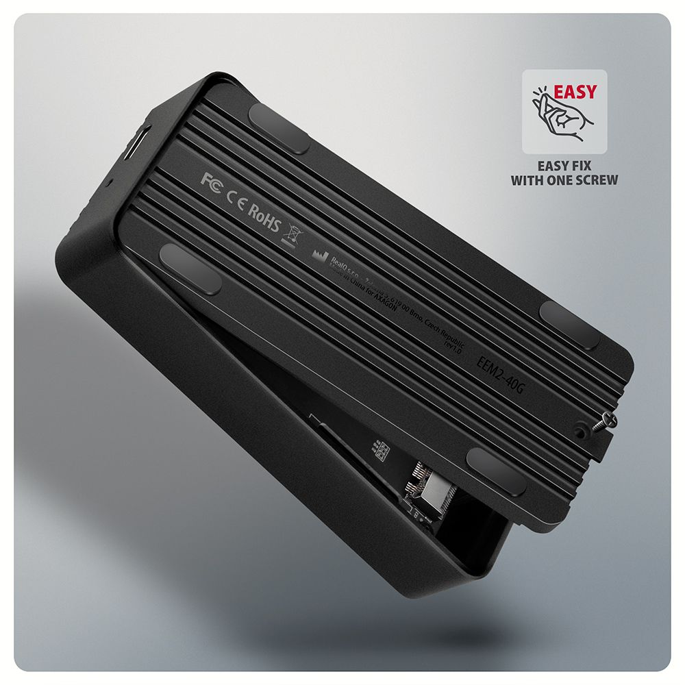 AXAGON EEM2-40G USB-C 40Gbps external enclosure for M.2 NVMe SSD - Image 9