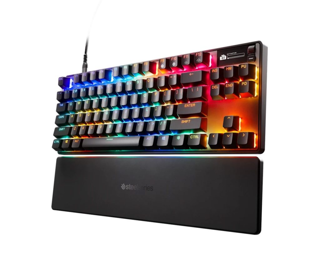 Steelseries Apex 3 TKL Gaming Keyboard Amethiyst Black UK - Image 2
