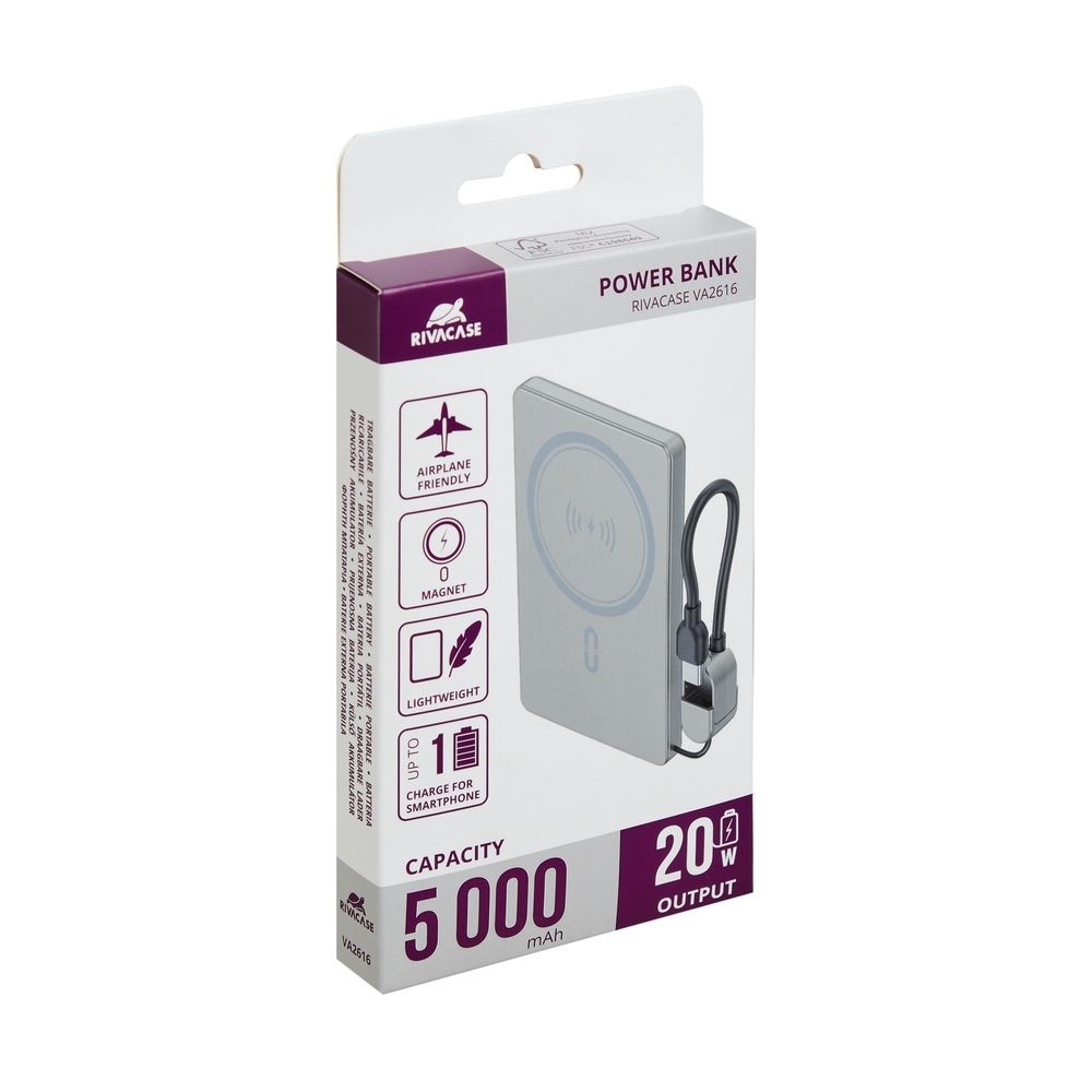 RivaCase Rivapower VA2616 5000mAh PowerBank Grey - Image 14