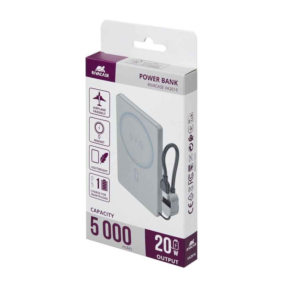 RivaCase Rivapower VA2616 5000mAh PowerBank Grey - Image 17