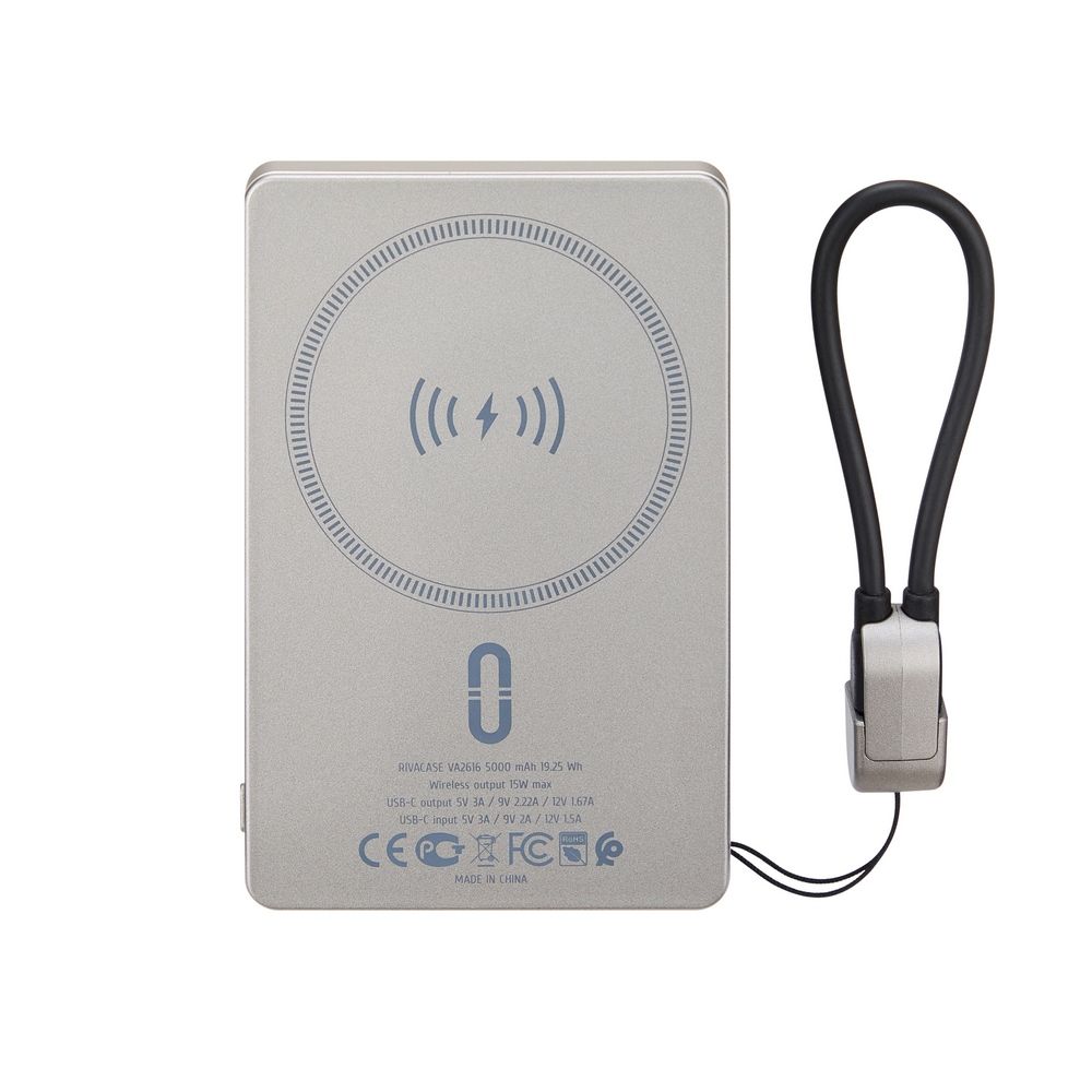 RivaCase Rivapower VA2616 5000mAh PowerBank Grey - Image 4