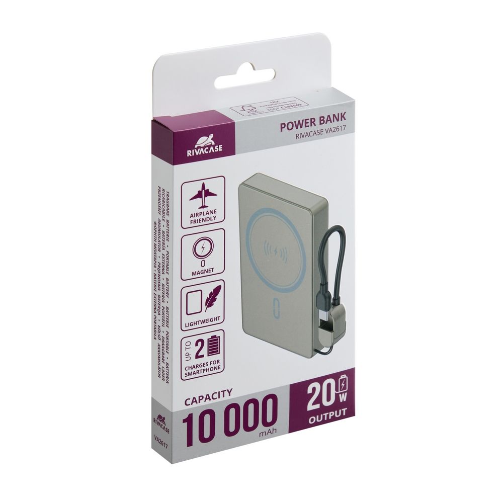 RivaCase Rivapower VA2617 10000mAh PowerBank Grey - Image 15