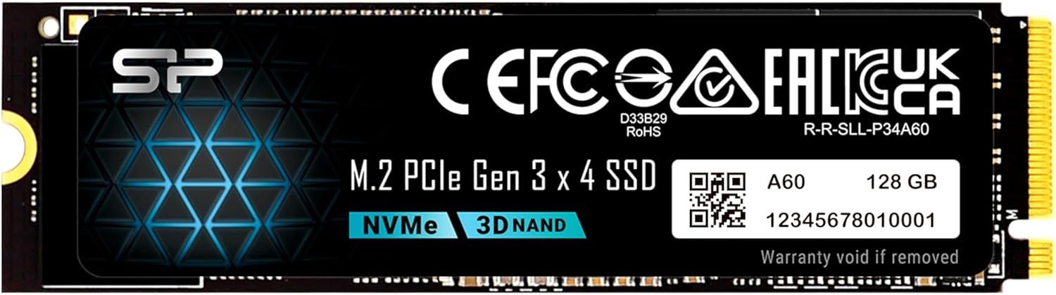 Silicon Power 128GB M.2 2280 NVMe P34A60