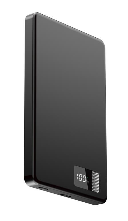 Gembird PB05-WPC15M-LCD-01 5000mAh Wireless PowerBank Black - Image 3