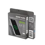 Gembird PB05-WPC15M-LCD-01 5000mAh Wireless PowerBank Black - Image 6