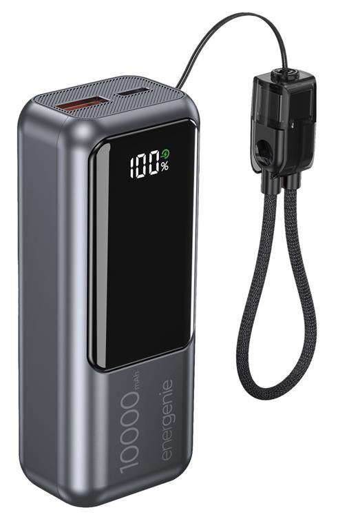 Gembird PB10-PD20-LCD-02 10000mAh PowerBank Space Grey