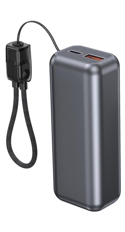 Gembird PB10-PD20-LCD-02 10000mAh PowerBank Space Grey - Image 2