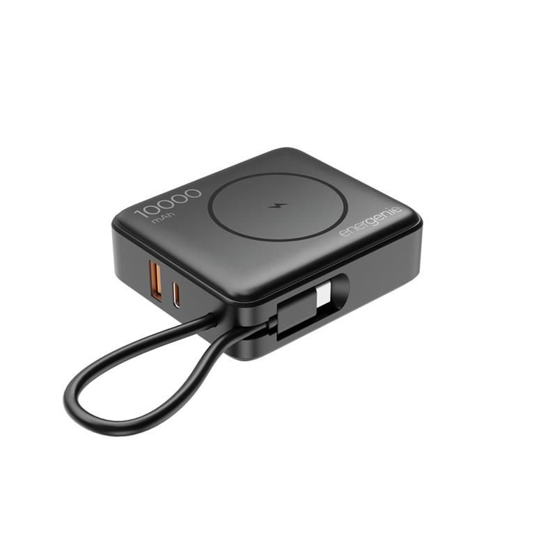 Gembird PB10-WPC15-LCD-01 10000mAh Wireless PowerBank Black - Image 2