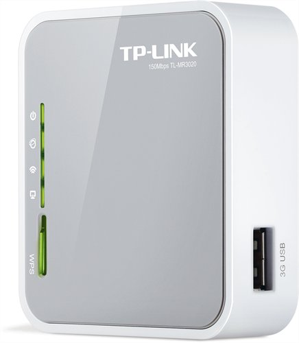 TP-Link Router WiFi N 3G - TL-MR3020 (150Mbps 2,4GHz; 4port 100Mbps; USB, UMTS/HSPA/EVDO modem komp.)