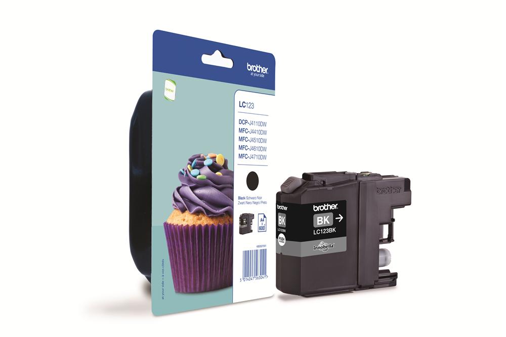 Brother LC-123BK Black tintapatron - Image 1