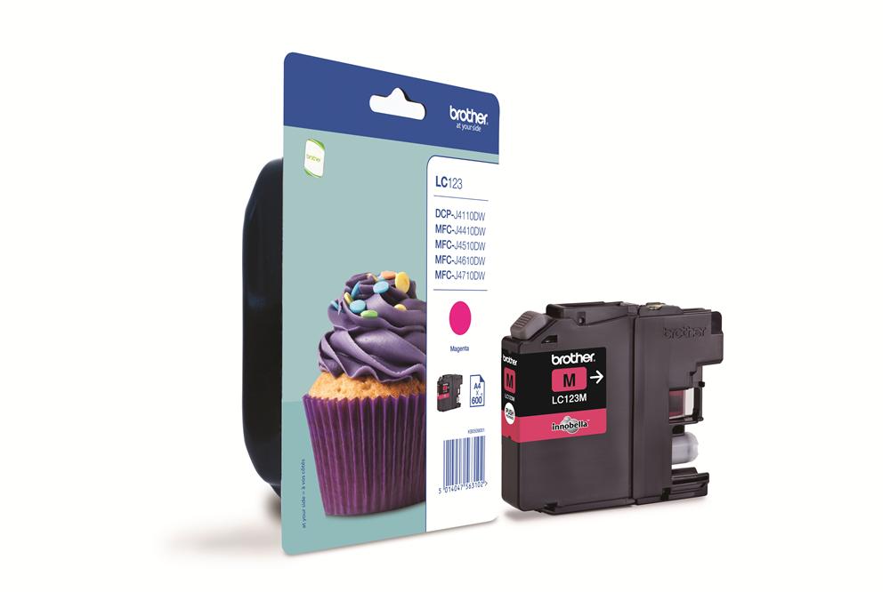Brother LC-123M Magenta tintapatron - Image 1