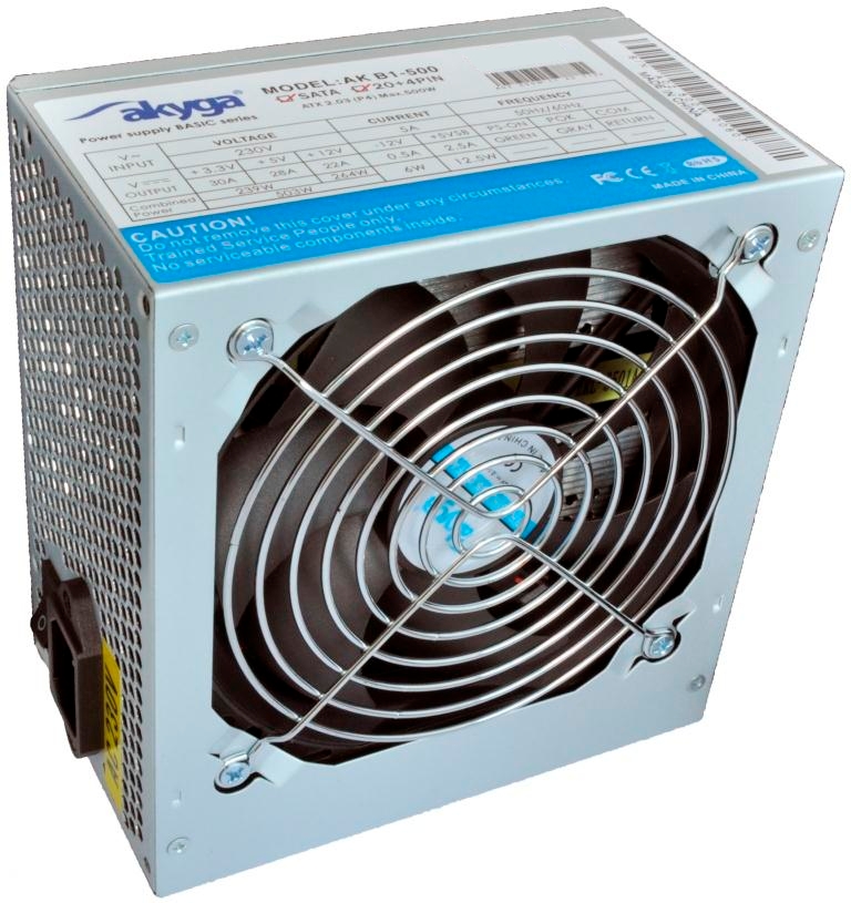 akyga-550-basic-550w-12cm-bulk_1.jpg Akyga 550W ATX AK-B1-550 - Image 1