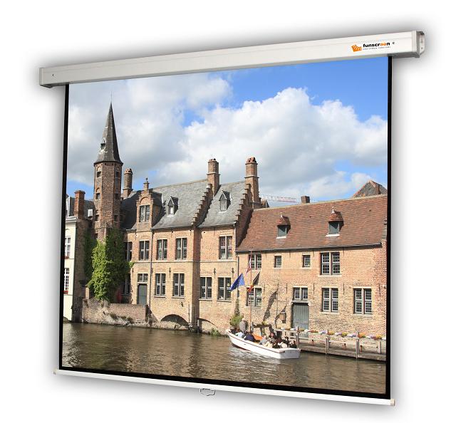 Funscreen Matt White Tripod 125x125 cm Format 1:1 + Tok Black - Image 1