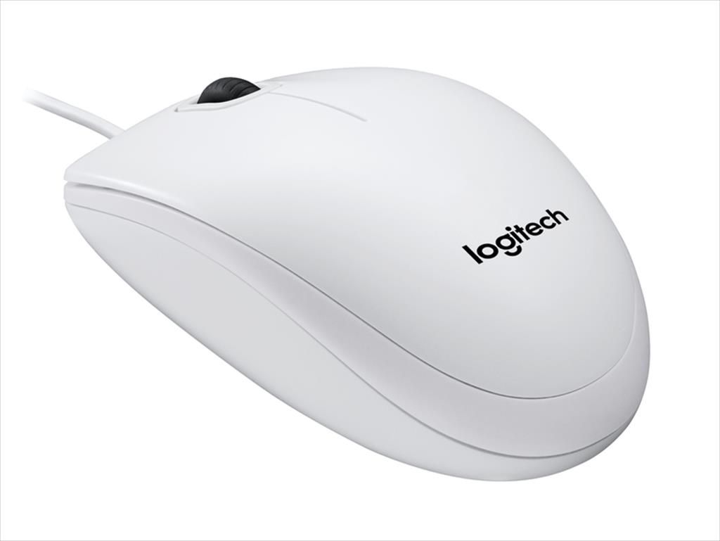 Logitech B100 Optical USB Mouse White - Image 4