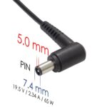 Akyga AK-ND-05 19,5V / 3,34A 65W 7,4x5mm Dell hálózati notebook töltő - Image 2