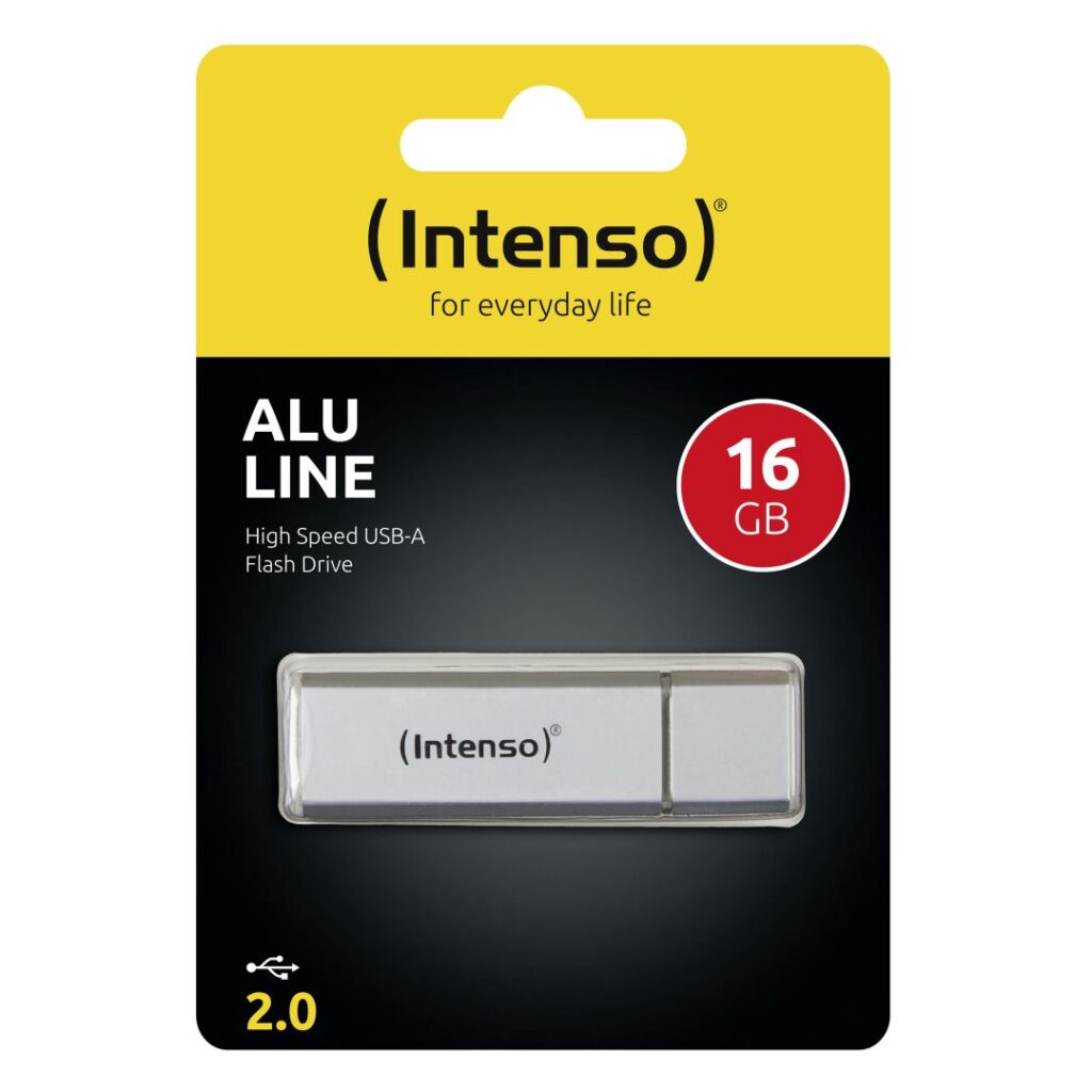 Intenso 16GB Alu-Line USB2.0 Silver - Image 2