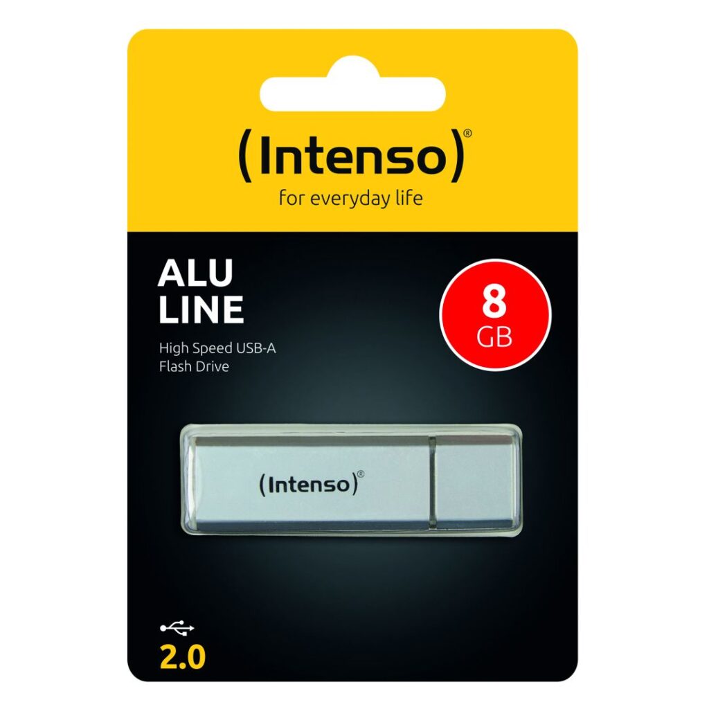 Intenso 8GB Alu-Line USB2.0 Silver - Image 2