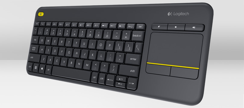 Logitech K400 Plus Wireless Touch Keyboard Black HU - Image 1