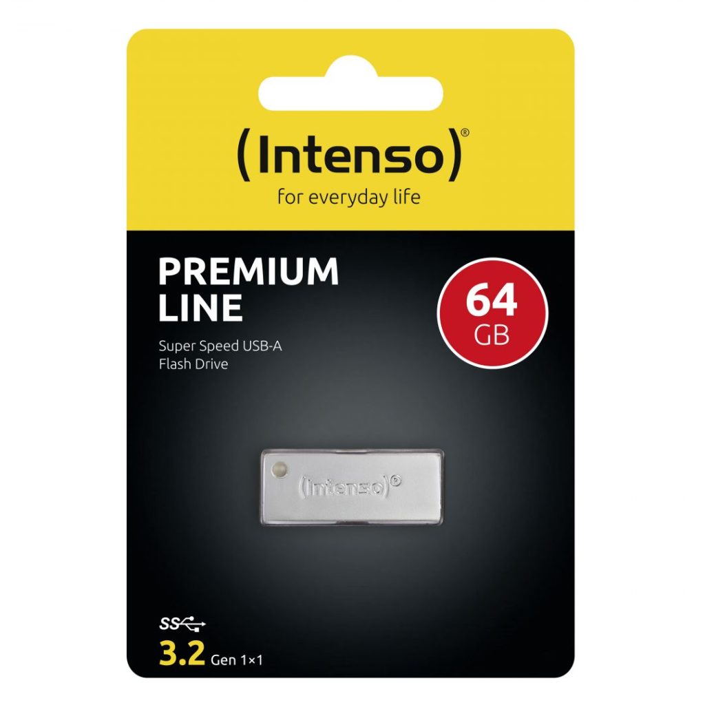 Intenso 64GB Premium Line USB3.2 Silver - Image 3