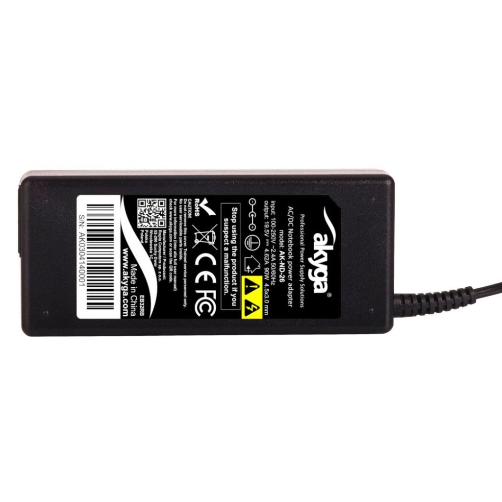 Akyga AK-ND-26 19,5V / 4,62A 90W 4,5x3mm HP hálózati notebook töltő - Image 6