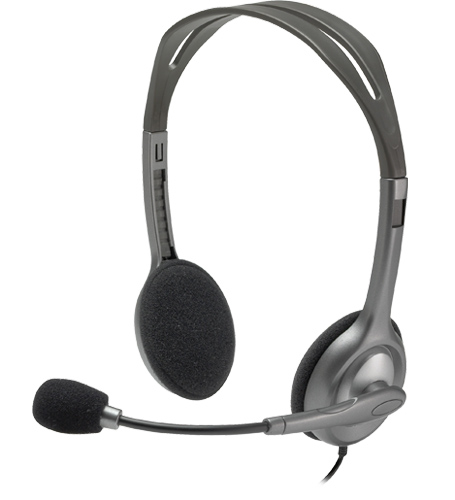 Logitech H111 Headset Grey - Image 1