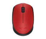 Logitech M171 vezeték nélküli piros notebook egér