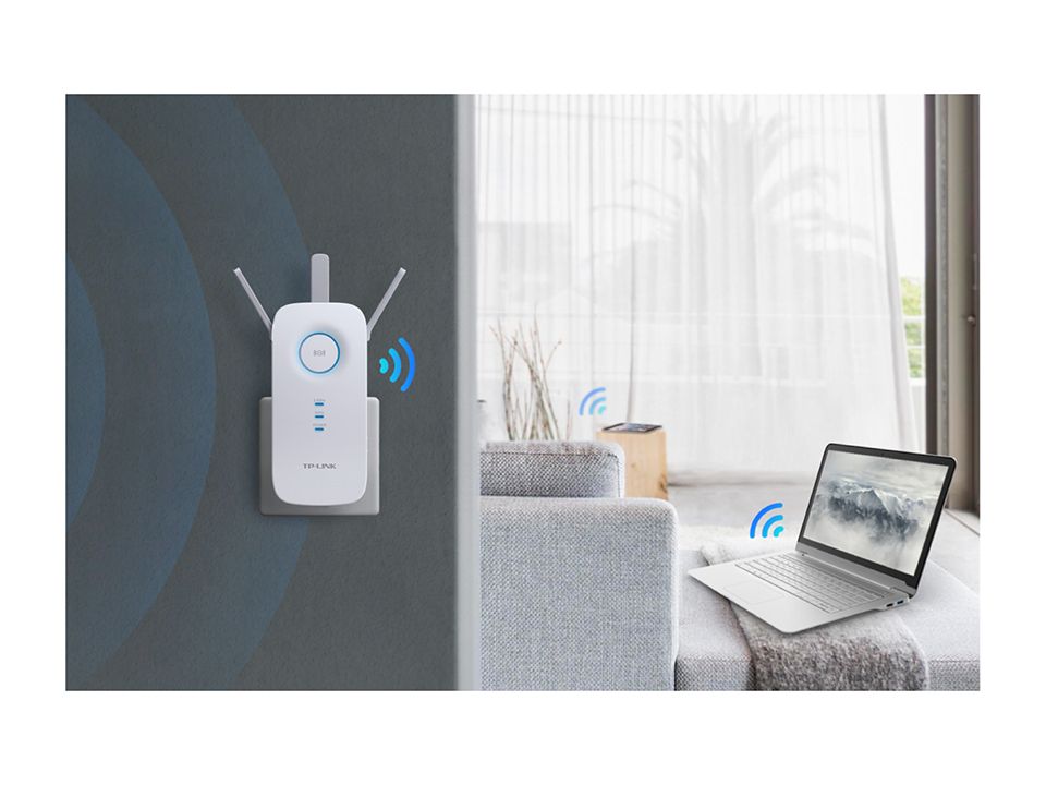 TP-Link RE450 AC1750 Dual Band Wireless Wall Plugged Range Extender White - Image 6