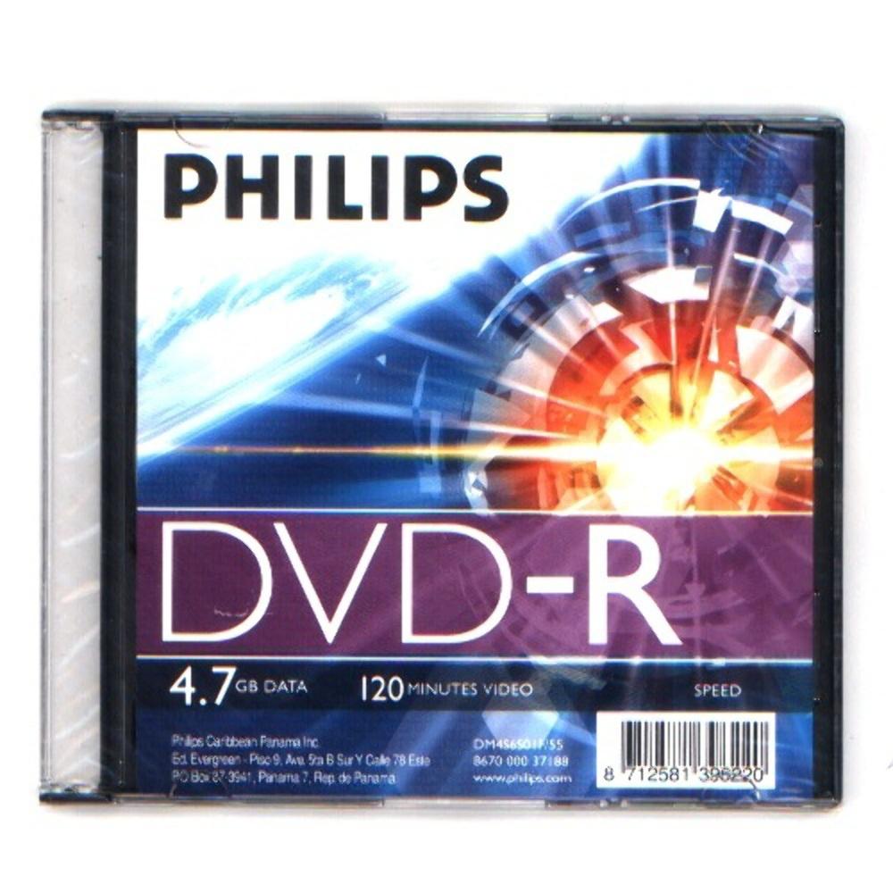 Philips DVD-R 4,7Gb 16x Slim utólag csomagolt (1-es címke) - Image 1