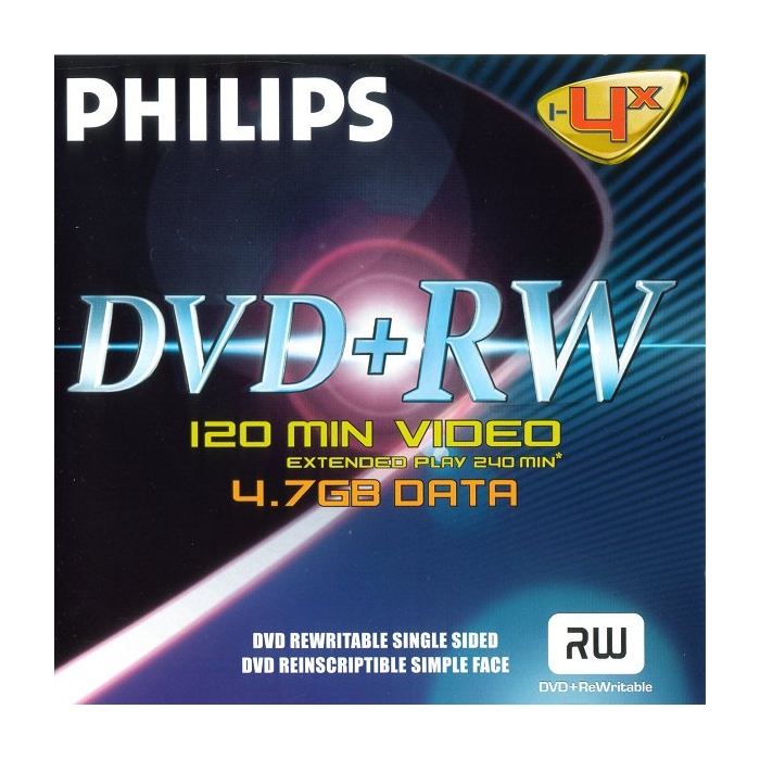 Philips DVD-RW 4,7Gb 4x (1-es címke) - Image 1