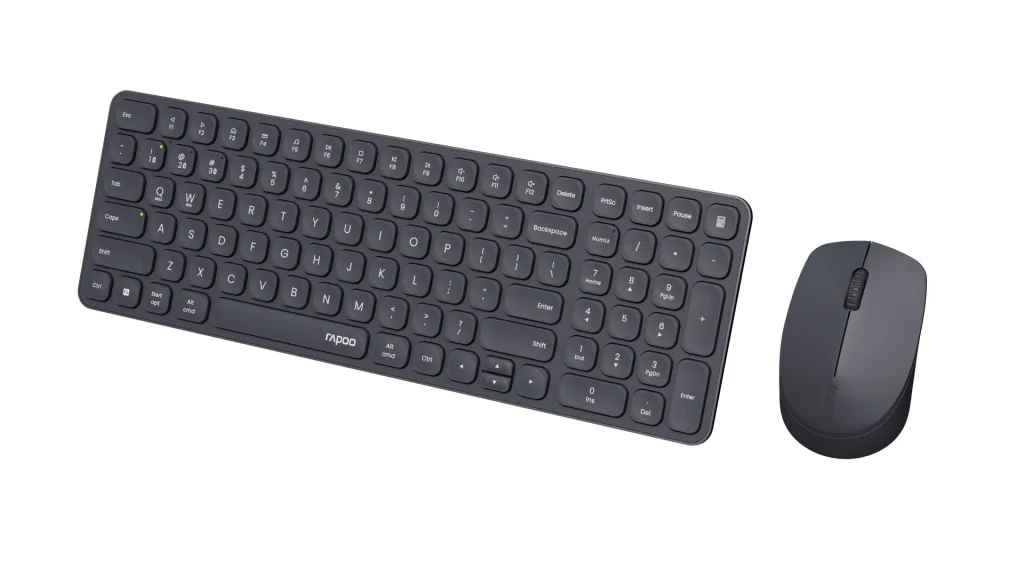 Rapoo 9310M Multi-mode Wireless Bluetooth Keyboard & Mouse Dark Grey HU - Image 5