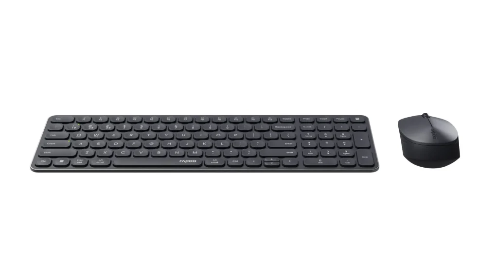 Rapoo 9310M Multi-mode Wireless Bluetooth Keyboard & Mouse Dark Grey HU - Image 6