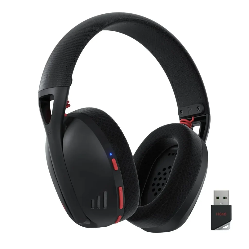 Redragon H848 Wireless Bluetooth Gaming Headset Black - Image 2