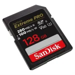 Sandisk 128GB SDXC Extreme Pro Class 10 U3 UHS-II V60 - Image 2