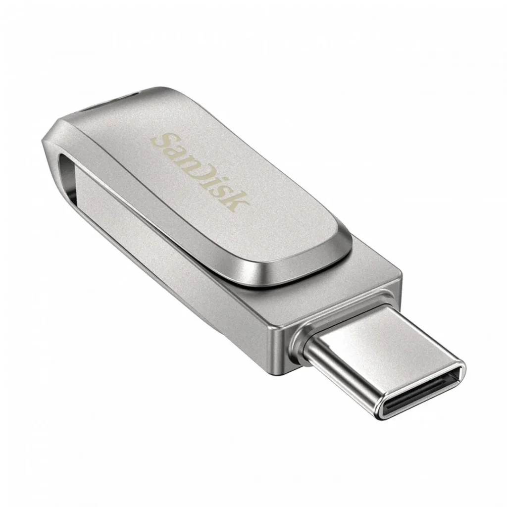 Sandisk 256GB Ultra Dual Drive Luxe USB Type-C Flash Drive Silver - Image 3