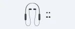 Sony WI-C100 Wireless Bluetooth Headset Black - Image 4