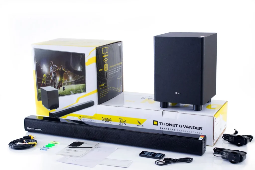 Thonet & Vander DUNN Bluetooth Sound Bar Fekete - Image 4